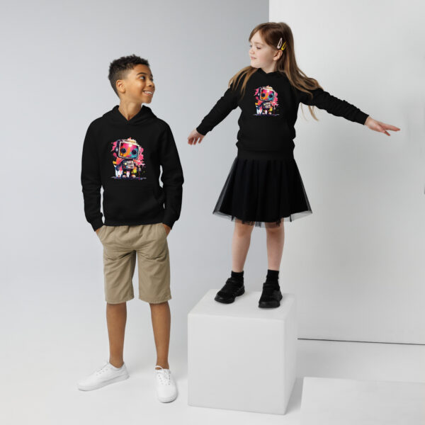Eco Hoodie "CUTE AI ROBOT" for kids - Image 2