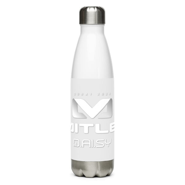 Drinking Bottle "D.AI.SY Limitless" stainless steel, white/silver