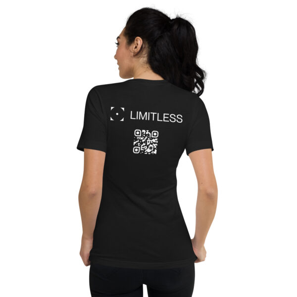 T-Shirt "LIMITLESS" - V-Neck - individual QR-CODE - Image 3