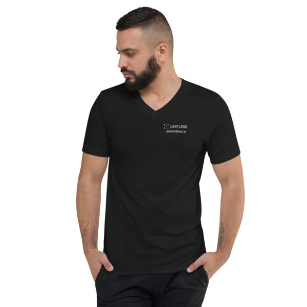 T-Shirt "LIMITLESS" - V-Neck - individual QR-CODE - Image 5